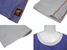 Load image into Gallery viewer, TRUNK SHOW トランクショー KISS 長袖Ｔシャツ ブルー ホワイト バンTシャツ リバイバルプリント シーム コットン 美品 中古 4b002360