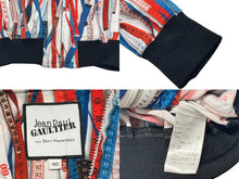 画像をギャラリービューアに読み込む, Jean Paul Gaultier ジャンポールゴルチェ ブルゾン サイズ40 JPT011 ジップアップ メジャー柄 総柄 マルチカラー 美品 中古 4b002364