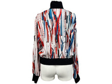 画像をギャラリービューアに読み込む, Jean Paul Gaultier ジャンポールゴルチェ ブルゾン サイズ40 JPT011 ジップアップ メジャー柄 総柄 マルチカラー 美品 中古 4b002364
