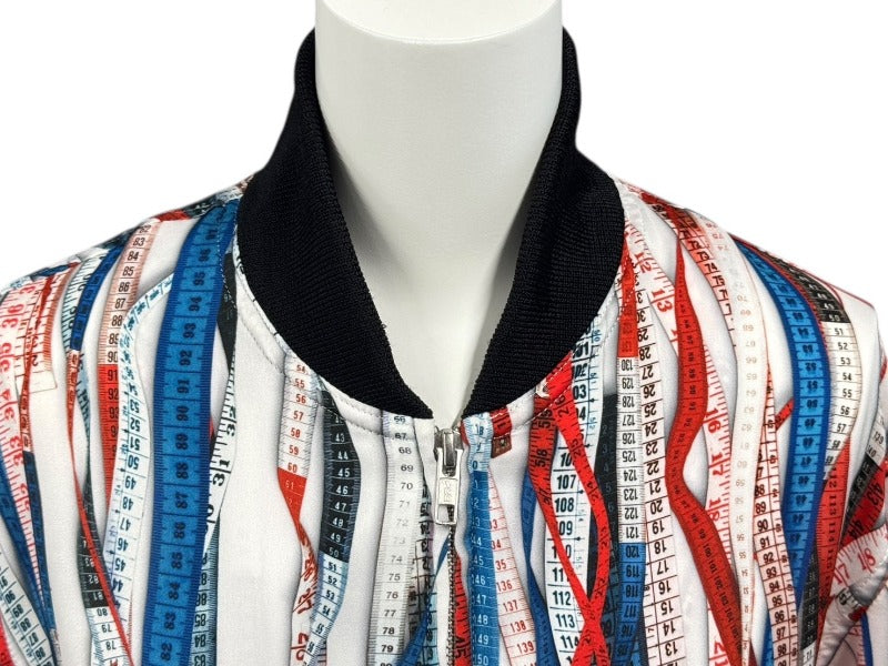 Jean Paul Gaultier ジャンポールゴルチェ ブルゾン サイズ40 JPT011 ジップアップ メジャー柄 総柄 マルチカラー 美品 中古 4b002364