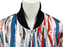 画像をギャラリービューアに読み込む, Jean Paul Gaultier ジャンポールゴルチェ ブルゾン サイズ40 JPT011 ジップアップ メジャー柄 総柄 マルチカラー 美品 中古 4b002364