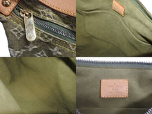 画像をギャラリービューアに読み込む, LOUIS VUITTON ルイヴィトン バギーPM ショルダーバッグ M95213 モノグラムデニム カーキ ゴールド 美品 中古 4b002372