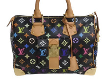 Load image into Gallery viewer, 極美品 LOUIS VUITTON ルイヴィトン スピーディ30 村上隆 ハンドバッグ M92642 モノグラム マルチカラー ブラック 中古 4b002375