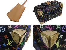 Load image into Gallery viewer, 極美品 LOUIS VUITTON ルイヴィトン スピーディ30 村上隆 ハンドバッグ M92642 モノグラム マルチカラー ブラック 中古 4b002375