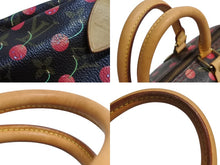 Load image into Gallery viewer, 極美品 LOUIS VUITTON ルイヴィトン スピーディ25 ハンドバッグ M95009 モノグラム チェリー レザー 村上隆 中古 4b002376