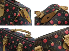 Load image into Gallery viewer, 極美品 LOUIS VUITTON ルイヴィトン スピーディ25 ハンドバッグ M95009 モノグラム チェリー レザー 村上隆 中古 4b002376