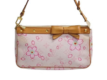 Load image into Gallery viewer, 極美品 LOUIS VUITTON ルイヴィトン ハンドバッグ ポシェットアクセソワール チェリーブロッサム 村上隆氏 M92007 中古 4b002377