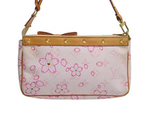 Load image into Gallery viewer, 極美品 LOUIS VUITTON ルイヴィトン ハンドバッグ ポシェットアクセソワール チェリーブロッサム 村上隆氏 M92007 中古 4b002377