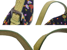 画像をギャラリービューアに読み込む, FENDI フェンディ ビーズ刺繍 マンマバケット ワンショルダーバッグ 26424 ブラック マルチカラー グリーン シルバー金具 ロゴ 美品 中古 4b002378