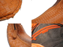 Load image into Gallery viewer, BOTTEGA VENETA ボッテガヴェネタ イントレチャート ホーボー ワンショルダーバッグ 115654 レザー オレンジ 良品 中古 4b002379