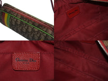 Load image into Gallery viewer, 極美品 Christian Dior クリスチャンディオール ガリアーノ期 トロッター ポーチ ハンドバッグ 05-MA-0044 ラスタカラー 中古 4b002380