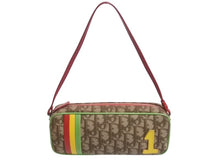 Load image into Gallery viewer, 極美品 Christian Dior クリスチャンディオール ガリアーノ期 トロッター ポーチ ハンドバッグ 05-MA-0044 ラスタカラー 中古 4b002380