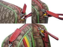 Load image into Gallery viewer, 極美品 Christian Dior クリスチャンディオール ガリアーノ期 トロッター ポーチ ハンドバッグ 05-MA-0044 ラスタカラー 中古 4b002380