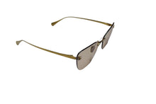 Load image into Gallery viewer, CHANEL シャネル キャッツアイ シェイプ ブルーライトカット アイウェア リムレス メガネ チタン ブラウン ゴールド 美品 中古 4b002383