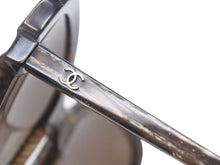 画像をギャラリービューアに読み込む, CHANEL シャネル オーバル サングラス ブラウン ラメ ココマーク プラスチック アイウェア 小物 ロゴ カラーレンズ 56☐19 5320 美品 中古 4b002388