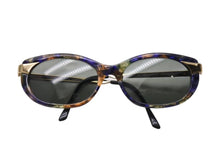 画像をギャラリービューアに読み込む, 極美品 GUCCI グッチ サングラス キャッツアイシェイプ GG2127/S プラスチック ブラウン ブルー ゴールド 中古 4b002390