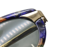 画像をギャラリービューアに読み込む, 極美品 GUCCI グッチ サングラス キャッツアイシェイプ GG2127/S プラスチック ブラウン ブルー ゴールド 中古 4b002390