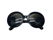 画像をギャラリービューアに読み込む, 極美品 PRADA プラダ デザインフレーム サングラス ミニマル バロックシリーズ SPR27N ブラック サイズ55◻︎22 135 中古 4b002392