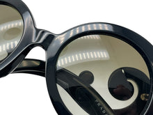 画像をギャラリービューアに読み込む, 極美品 PRADA プラダ デザインフレーム サングラス ミニマル バロックシリーズ SPR27N ブラック サイズ55◻︎22 135 中古 4b002392
