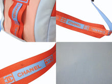 Load image into Gallery viewer, CHANEL シャネル スポーツライン ショルダーバッグ 7番台 ココマーク ナイロンキャンバス ブルー レッド 良品 中古 4b002395