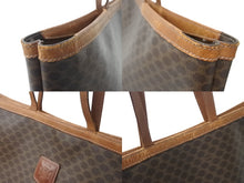 画像をギャラリービューアに読み込む, CELINE セリーヌ トートバッグ マカダム柄 ベージュ ブラウン PVC レザー ゴールド金具 良品 中古 4b002398