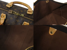 画像をギャラリービューアに読み込む, LOUIS VUITTON ルイヴィトン モノグラム キーポルバンドリエール50 ブラウン M41416 ボストンバッグ 旅行バッグ ロゴ ゴールド金具 美品 中古 4b002403