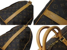 画像をギャラリービューアに読み込む, LOUIS VUITTON ルイヴィトン モノグラム キーポルバンドリエール50 ブラウン M41416 ボストンバッグ 旅行バッグ ロゴ ゴールド金具 美品 中古 4b002403