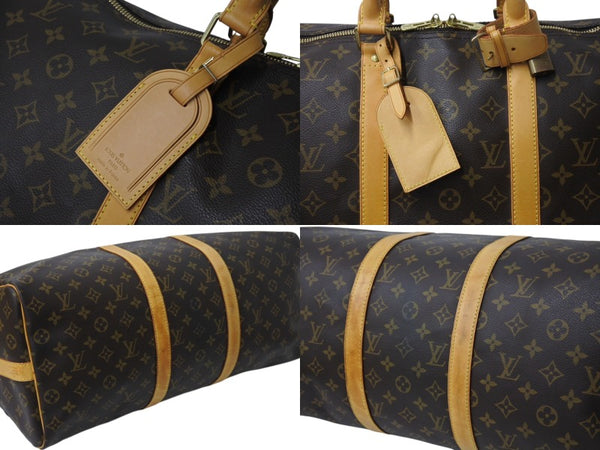 LOUIS VUITTON Keepall Bandouliere 50 Monogram Canvas M41416 Boston Bag Good Used 4b002404