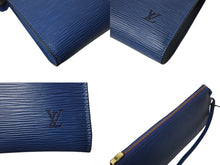画像をギャラリービューアに読み込む, 極美品 LOUIS VUITTON ルイヴィトン ポシェット アクセソワール ワンショルダーバッグ M52945 エピ レザー ブルー 中古 4b002406
