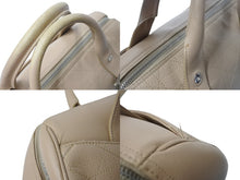 Load image into Gallery viewer, CHRISTIAN DIOR クリスチャンディオール カナージュ ミニボストンバッグ ハンドバッグ ロゴ金具 レザー ベージュ 美品 中古 4b002408