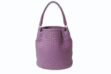 Load image into Gallery viewer, BOTTEGAVENETA ボッテガヴェネタ ハンドバッグ パープル 紫 B00974951B レザー ガンメタ金具 美品 中古 4b002410