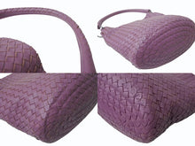 Load image into Gallery viewer, BOTTEGAVENETA ボッテガヴェネタ ハンドバッグ パープル 紫 B00974951B レザー ガンメタ金具 美品 中古 4b002410