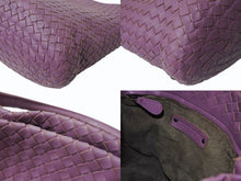 Load image into Gallery viewer, BOTTEGAVENETA ボッテガヴェネタ ハンドバッグ パープル 紫 B00974951B レザー ガンメタ金具 美品 中古 4b002410