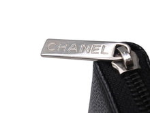 Load image into Gallery viewer, CHANEL シャネル ココマーク ラウンドファスナー 長財布 財布 A50071 18番台 キャビアスキン ブラック 良品 中古 4b002416