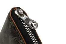 画像をギャラリービューアに読み込む, 極美品 GOYARD ゴヤール マティニョンPM ラウンドファスナー 財布 ブラック ブラウン PVCコーティングキャンバス レザー 中古 4b002417