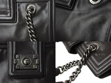 Load image into Gallery viewer, CHANEL シャネル ボーイシャネル チェーンワンショルダーバッグ 15番台 ココマーク カーフレザー ブラウン 美品 中古 4b002418