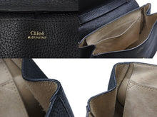 画像をギャラリービューアに読み込む, Chloe クロエ DREW ドリュー チェーンショルダーバッグ 02165665 レザー ブラック ゴールド金具 美品 中古 4b002422