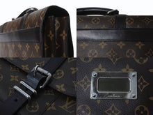 画像をギャラリービューアに読み込む, LOUIS VUITTON ルイヴィトン ラリー ビジネスバッグ ブリーフケース M92292 モノグラム マカサー ブラウン シルバー金具 美品 中古 4b002423