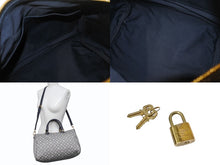Load image into Gallery viewer, LOUIS VUITTON ルイヴィトン スピーディ バンドリエール30 2WAYバッグ M56703 モノグラム イディール ネイビー 美品 中古 4b002424