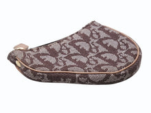 画像をギャラリービューアに読み込む, CHRISTIAN DIOR クリスチャンディオール コインケース トロッター柄 サドル キャンバス レザー ブラウン ゴールド金具 美品 中古 4b002430