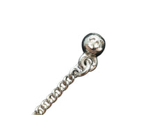 Load image into Gallery viewer, 新品未使用 CHANEL シャネル チェーンピアス 重量約11.0g B19V刻印 メタル ラインストーン シルバー クリア 両耳用 ぶら下がり 中古 4c071430