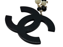 Load image into Gallery viewer, CHANEL シャネル ココマーク ネックレス 重量約57.4g 10A刻印 メタル レジン カラーストーン GP ゴールド ブラック ホワイト 美品 中古 4b002436