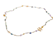 Load image into Gallery viewer, CHANEL シャネル ネックレス 重量約63.5g B11A刻印 ココマーク カラーストーン メタル GP ゴールド マルチカラー 美品 中古 4b002437