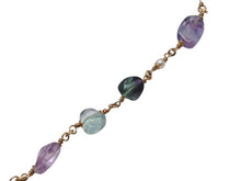 Load image into Gallery viewer, CHANEL シャネル ネックレス 重量約63.5g B11A刻印 ココマーク カラーストーン メタル GP ゴールド マルチカラー 美品 中古 4b002437