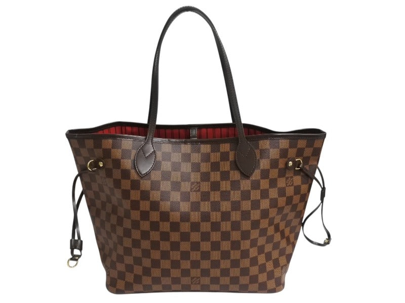 Louis Vuitton トートバッグ ブラウン 極美品 LOUIS VUITTON ルイヴィトン ダミエ ネヴァーフルMM トート