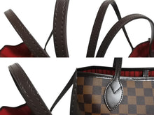 画像をギャラリービューアに読み込む, 極美品 LOUIS VUITTON ルイヴィトン ダミエ ネヴァーフルMM トートバッグ N51105 PVC レザー ブラウン ゴールド金具 中古 4b002443