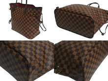 画像をギャラリービューアに読み込む, 極美品 LOUIS VUITTON ルイヴィトン ダミエ ネヴァーフルMM トートバッグ N51105 PVC レザー ブラウン ゴールド金具 中古 4b002443