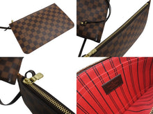 画像をギャラリービューアに読み込む, 極美品 LOUIS VUITTON ルイヴィトン ダミエ ネヴァーフルMM トートバッグ N51105 PVC レザー ブラウン ゴールド金具 中古 4b002443
