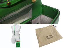 画像をギャラリービューアに読み込む, 新品未使用 GUCCI グッチ 3WAYショルダーバッグ バックパック ハンドバッグ 702106 バンブー グリーン ゴールド金具 中古 4b002444