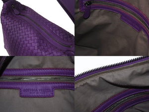BOTTEGA VENETA Handbag Purple B04568009H Intrecciato Leather Good Condition Used 4b002446
